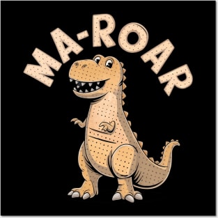 Ma-Roar Passover Jewish Holiday Dinosaur Dino Seder Jewish Posters and Art